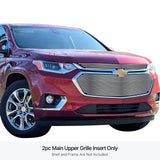 Stainless Steel Main Upper Stainless Steel Billet Grille 2018-2021 Chevy Traverse Not For High Country GR03FEA93S