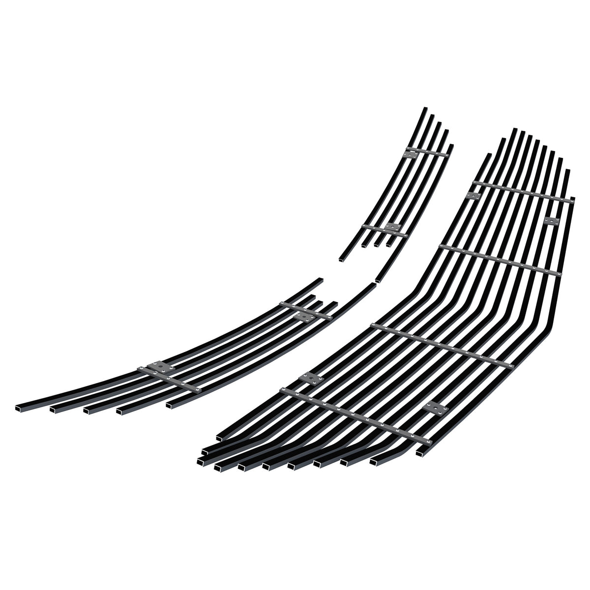 Stainless Steel Main Upper Black Stainless Steel Billet Grille 2018-2021 Chevy Equinox Only Fits Bar Style OE Grille GR03FEA98J