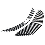 Stainless Steel Main Upper Black Stainless Steel Billet Grille 2018-2021 Chevy Equinox Only Fits Bar Style OE Grille GR03FEA98J