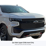 Stainless Steel Main Upper Black Stainless Steel Billet Grille 2021-2024 Chevy Tahoe LS & Z71 GR03FEB77J