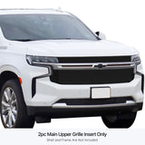 Stainless Steel Main Upper Black Stainless Steel Billet Grille 2021-2024 Chevy Tahoe High Country GR03FEB78J