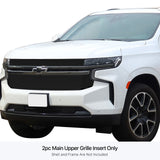 Stainless Steel Main Upper Black Stainless Steel Billet Grille 2021-2024 Chevy Tahoe LT & Premier & RST GR03FEB79J