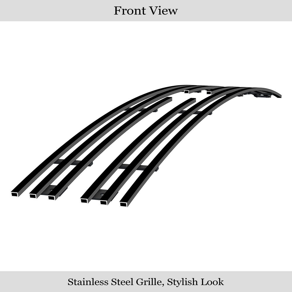 Stainless Steel Main Upper Black Stainless Steel Billet Grille 1994-1997 Chevy S-10 /1994-1997 Chevy S-10 Blazer Fit 2 Door Only GR03FEG16J