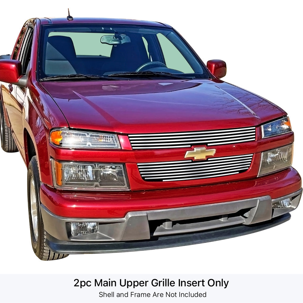 Stainless Steel Main Upper Stainless Steel Billet Grille 2004-2012 Chevy Colorado Not For Extreme GR03FEG47S