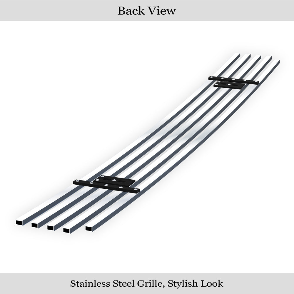 Stainless Steel Lower Bumper Stainless Steel Billet Grille 2004-2012 Chevy Colorado Not for Extreme/2004-2012 GMC Canyon GR03FEG48S