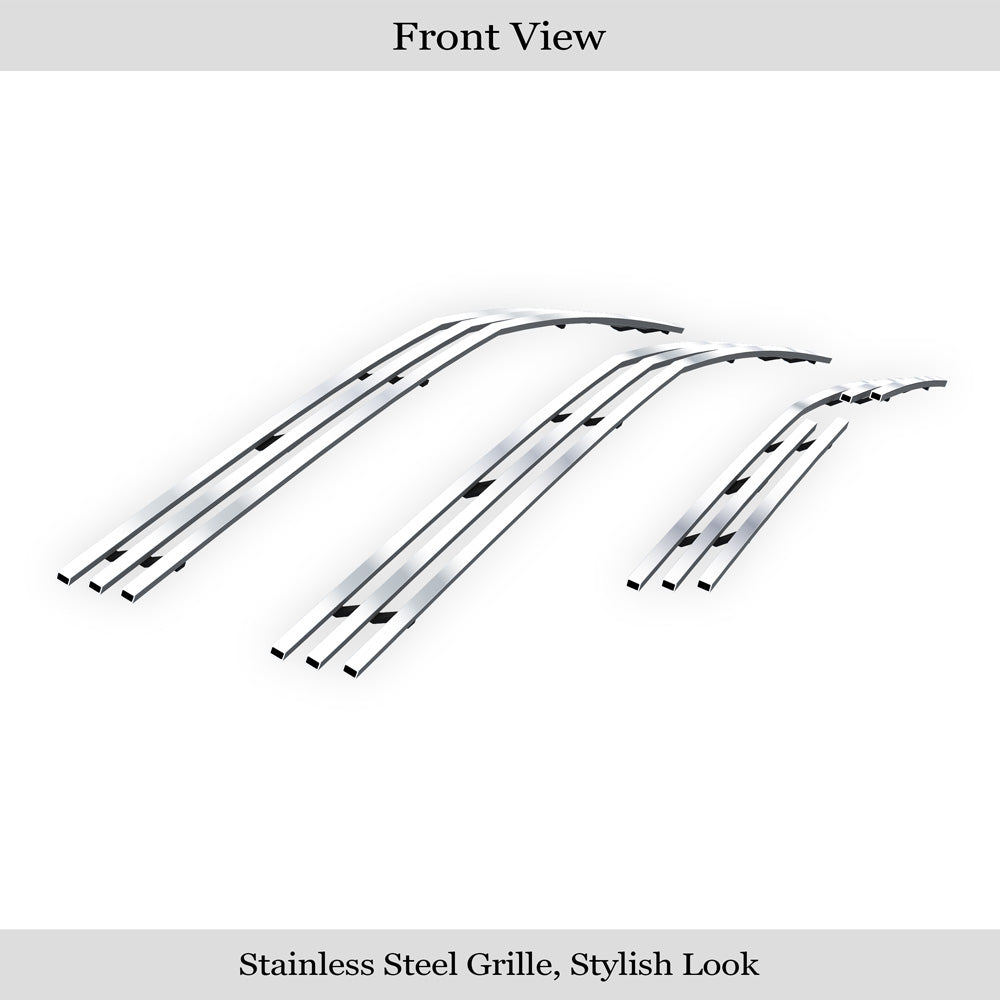 Stainless Steel Main Upper + Lower Bumper Stainless Steel Billet Grille 2003-2006 Chevy SSR Combo GR03FEG88C
