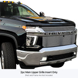 Stainless Steel Main Upper Stainless Steel Billet Grille 2020-2023 Chevy Silverado 2500/3500 LTZ GR03FEJ69S