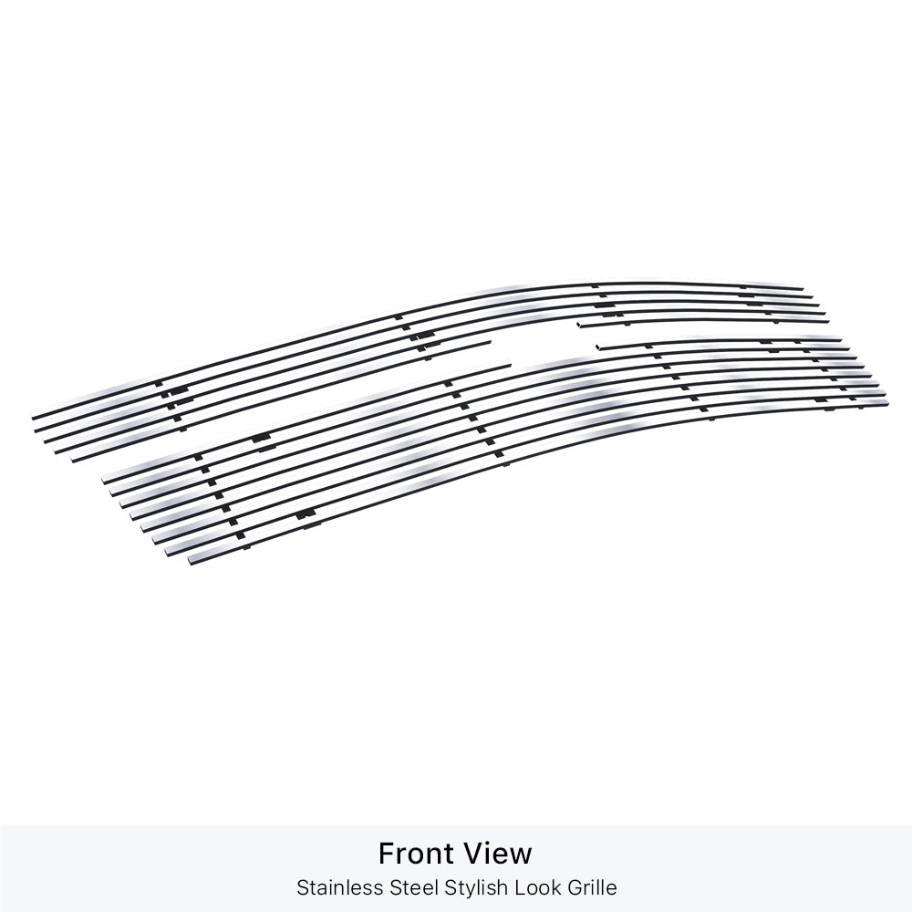 Stainless Steel Main Upper Stainless Steel Billet Grille 2015-2020 Chevy Suburban (For Both Honeycomb Style and Bar Style)/2015-2020 Chevy Tahoe (For Both Honeycomb Style and Bar Style) GR03FFC20S
