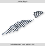 Stainless Steel Lower Bumper Stainless Steel Billet Grille 2016-2018 Chevy Silverado 1500 (Incl. 2019 Silverado 1500 LD) Without Tow Hook GR03FFC23S