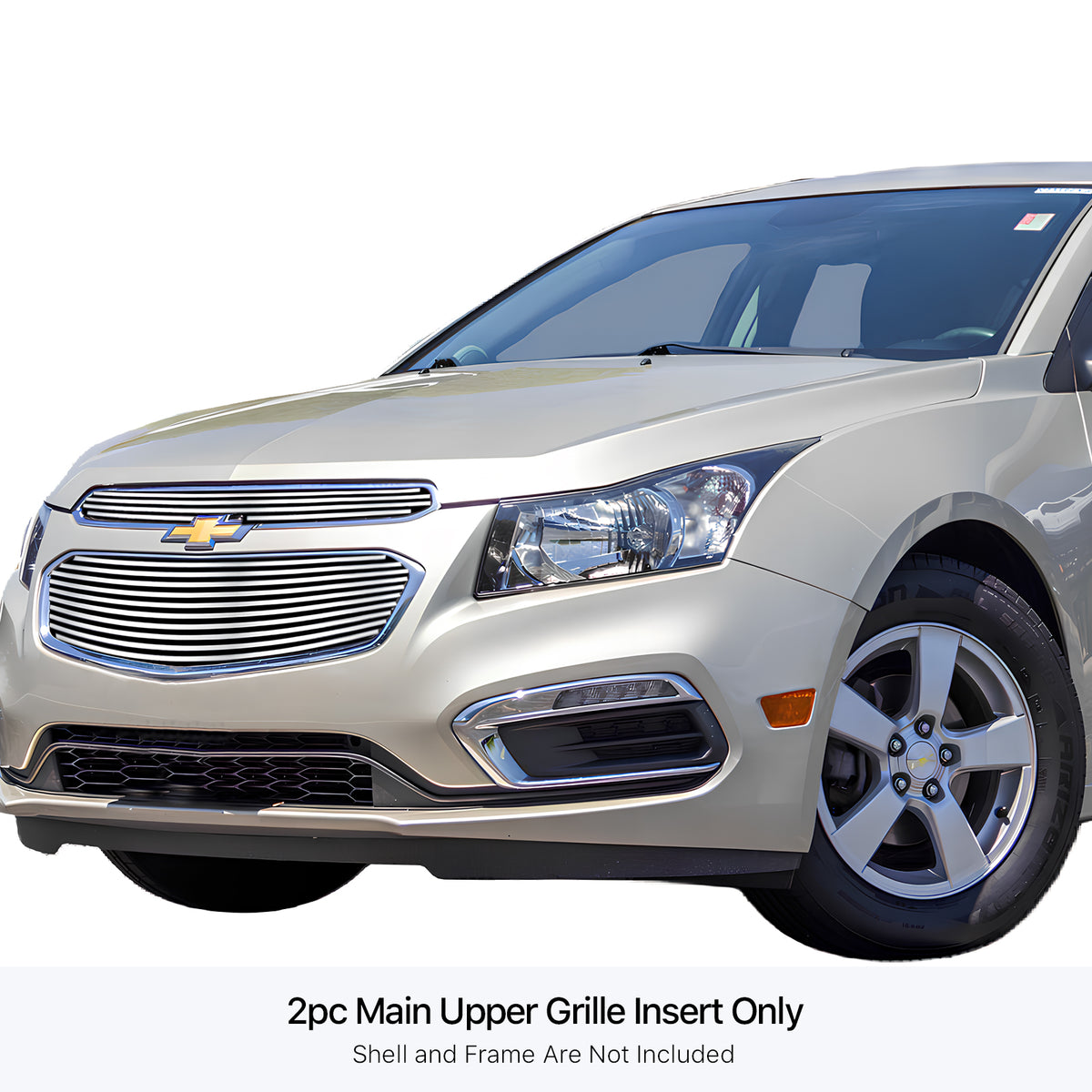 Stainless Steel Main Upper Stainless Steel Billet Grille 2015-2015 Chevy Cruze GR03FFC42S