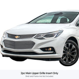 Stainless Steel Main Upper Stainless Steel Billet Grille 2016-2018 Chevy Cruze Not for RS Package GR03FFC72C