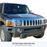 Stainless Steel Main Upper Black Stainless Steel Billet Grille 2006-2010 Hummer H3/2009-2010 Hummer H3T GR03FFD58J