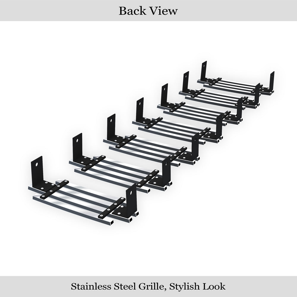 Stainless Steel Main Upper Stainless Steel Billet Grille 2003-2007 Hummer H2 GR03FFE24S