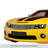 Stainless Steel Main Upper Stainless Steel Billet Grille 2010-2013 Chevy Camaro Short Not for ZL1 Model GR03FFG21C