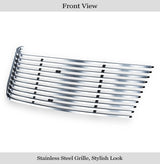 Stainless Steel Main Upper Stainless Steel Billet Grille 2010-2013 Chevy Camaro Short Not for ZL1 Model GR03FFG21C