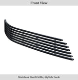 Stainless Steel Lower Bumper Black Stainless Steel Billet Grille 2010-2013 Chevy Camaro LT V6/2010-2013 Chevy Camaro LS V6 GR03FFG24J