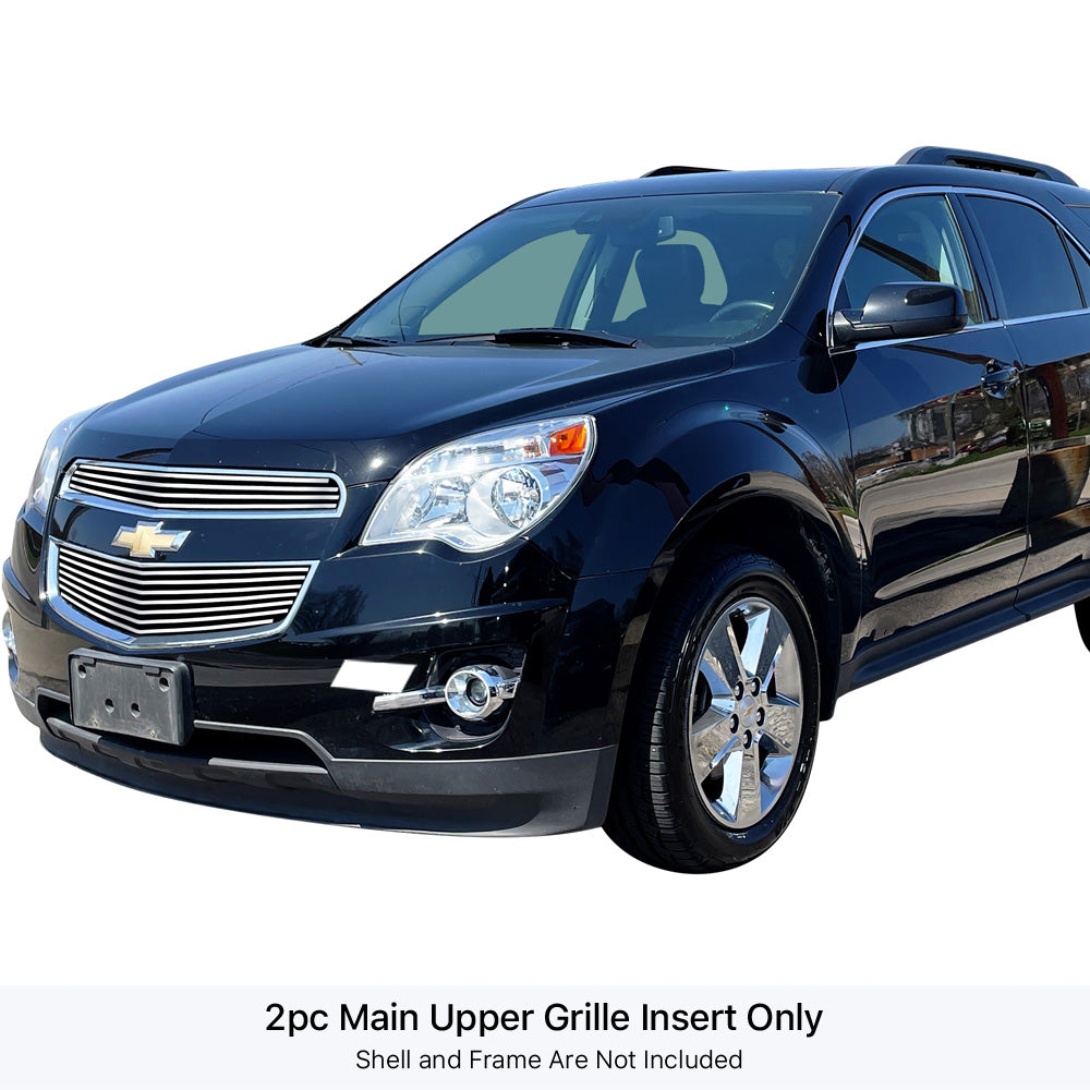 Stainless Steel Main Upper Stainless Steel Billet Grille 2010-2015 Chevy Equinox (2012-2015 Model Need Drilling) GR03FFG38S