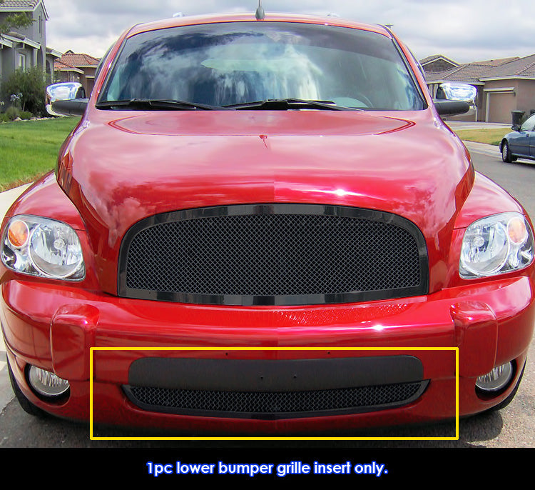 Stainless Steel Lower Bumper Black Wire Mesh Grille 2006-2011 Chevy HHR Not For SS Model GR03GEB13H