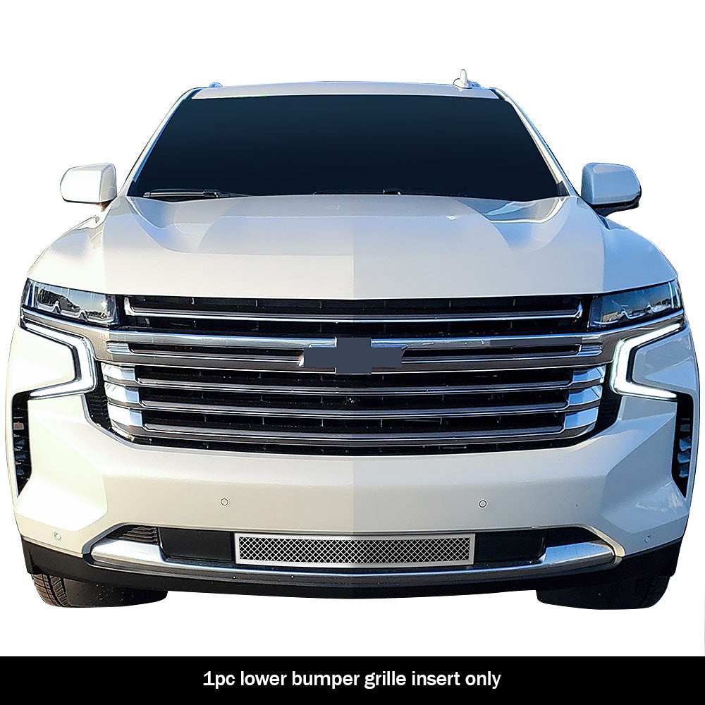 Stainless Steel Lower Bumper Mesh Grille 2021-2024 Chevy Tahoe Not For Z71 GR03GEB80T