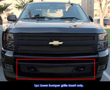 Stainless Steel Lower Bumper Black Wire Mesh Grille 2007-2013 Chevy Silverado 1500 GR03GEG67H