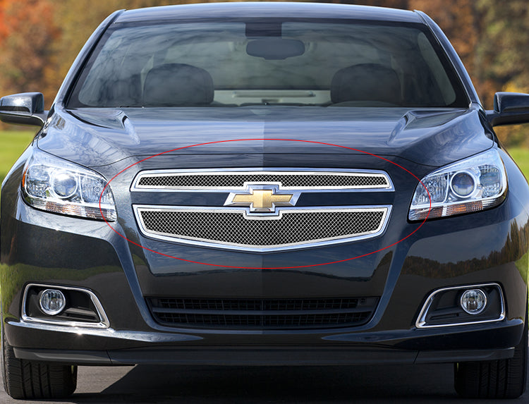 Stainless Steel Main Upper Mesh Grille 2013 Chevy Malibu GR03GEI43T