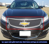 Stainless Steel Main Upper Mesh Grille 2013-2017 Chevy Traverse Logo Show GR03GEI48T