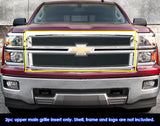 Stainless Steel Main Upper Black Wire Mesh Grille 2014-2015 Chevy Silverado 1500 Not for Z71 GR03GEI50H