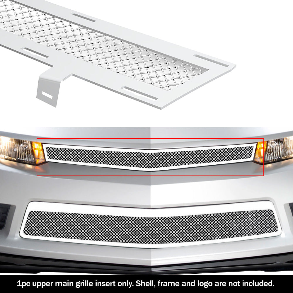 Stainless Steel Main Upper Mesh Grille 2014-2015 Chevy Camaro SS With RS Package/2014-2015 Chevy Camaro LS With RS Package/2014-2015 Chevy Camaro LT With RS Package GR03GEI98T