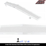 Stainless Steel Main Upper Mesh Grille 2014-2015 Chevy Camaro SS With RS Package/2014-2015 Chevy Camaro LS With RS Package/2014-2015 Chevy Camaro LT With RS Package GR03GEI98T