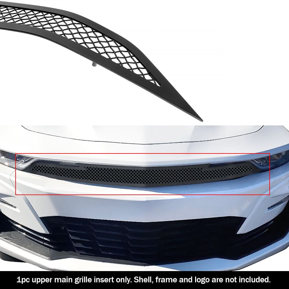 Stainless Steel Main Upper Black Wire Mesh Grille 2019-2024 Chevy Camaro 1SS/2SS GR03GEJ91H