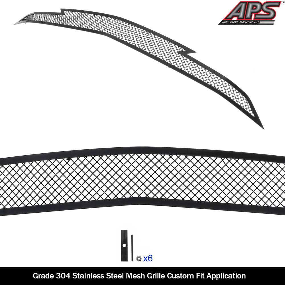 Stainless Steel Main Upper Black Wire Mesh Grille 2019-2024 Chevy Camaro 1SS/2SS GR03GEJ91H