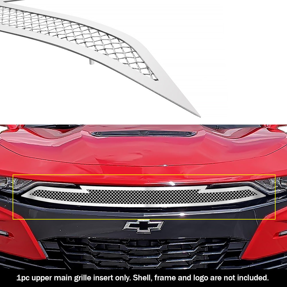 Stainless Steel Main Upper Mesh Grille 2019-2024 Chevy Camaro 1SS/2SS GR03GEJ91T