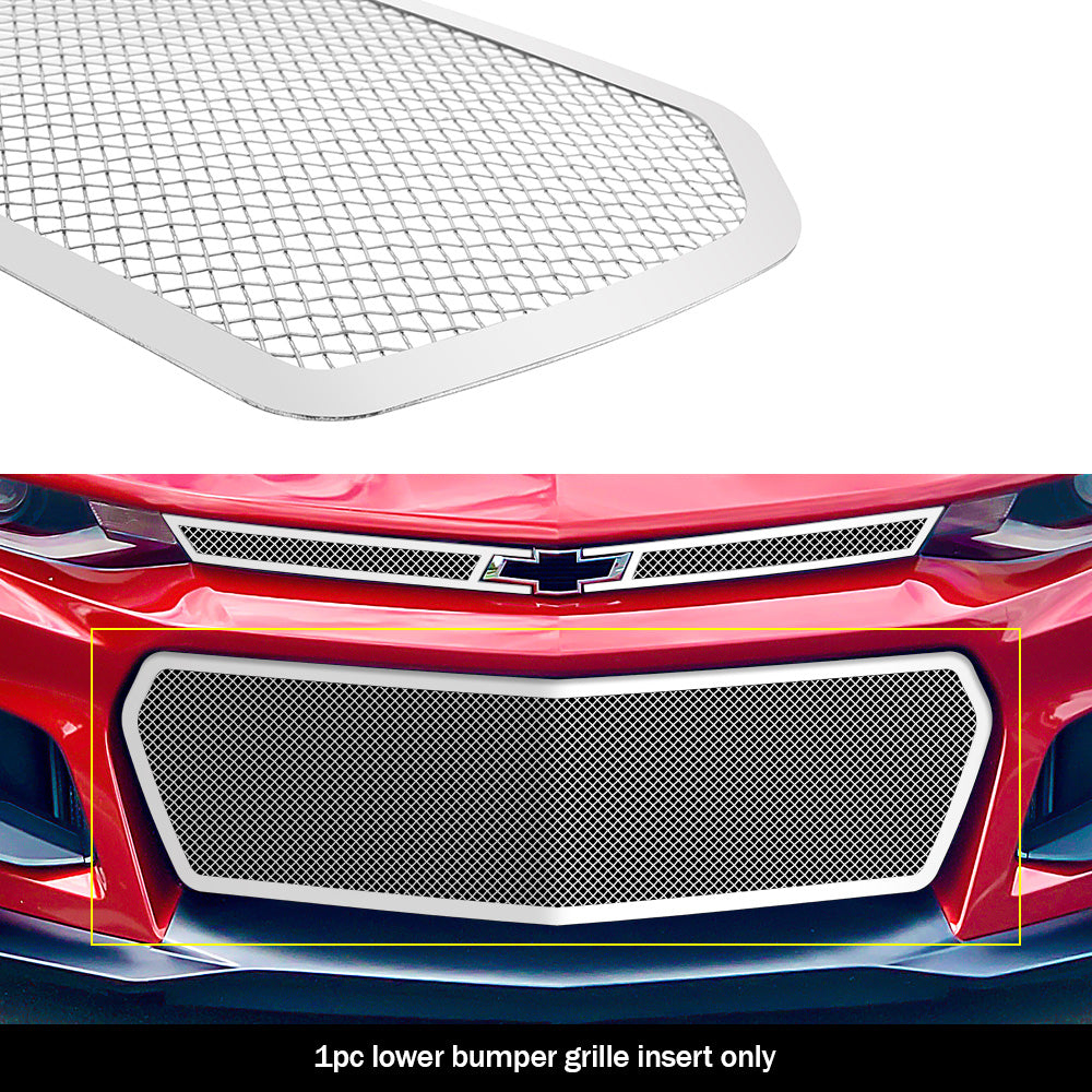 Stainless Steel Lower Bumper Mesh Grille 2019-2024 Chevy Camaro ZL1 GR03GEJ95T