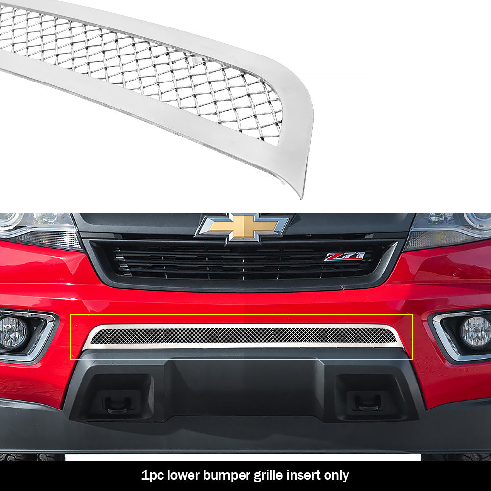 Stainless Steel Lower Bumper Mesh Grille 2015-2020 Chevy Colorado Not For ZR2 Model GR03GFC17T