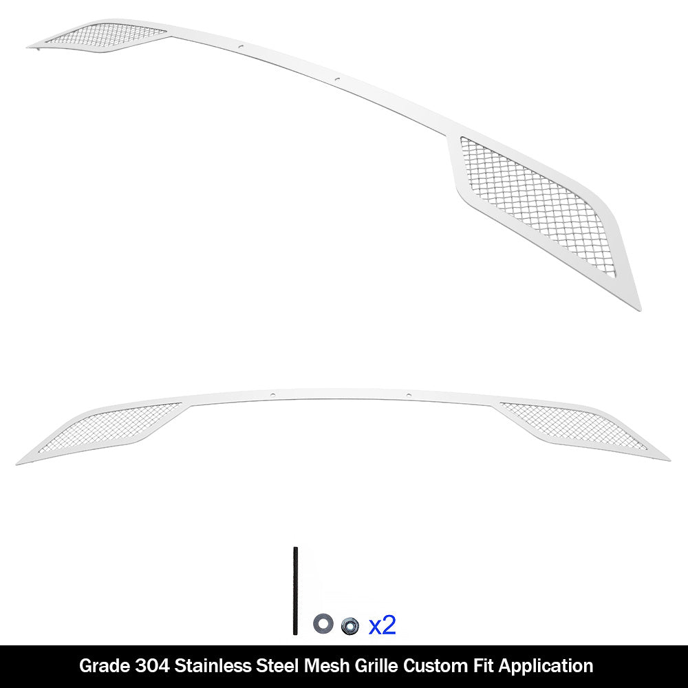 Stainless Steel Lower Bumper Mesh Grille 2016-2018 Chevy Silverado 1500 (Incl. 2019 Silverado 1500 LD) Without Tow Hook GR03GFC23T