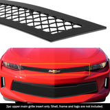 Stainless Steel Main Upper Black Wire Mesh Grille Chevy Camaro GR03GFC65H
