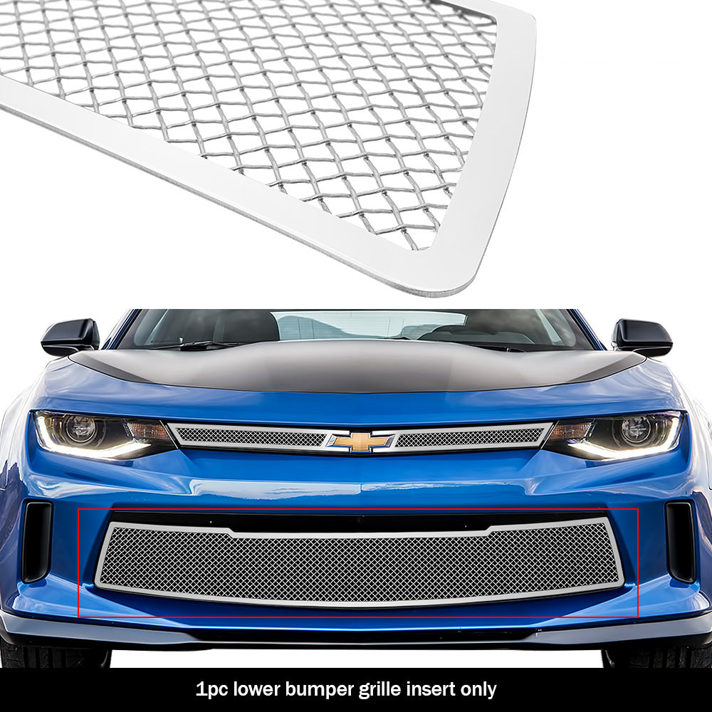 Stainless Steel Lower Bumper Mesh Grille 2016-2018 Chevy Camaro LT GR03GFC67T