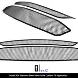 Stainless Steel Main Upper Black Wire Mesh Grille 2016-2018 Chevy Malibu (Not for Limited Model) GR03GFC73H