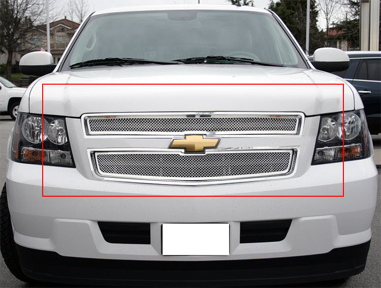 Stainless Steel Main Upper Mesh Grille 2009-2013 Chevy Tahoe Hybrid GR03GFF71T