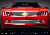 Stainless Steel Main Upper Mesh Grille 2010-2013 Chevy Camaro Short With Logo Show Not for ZL1 Model GR03GFG23T