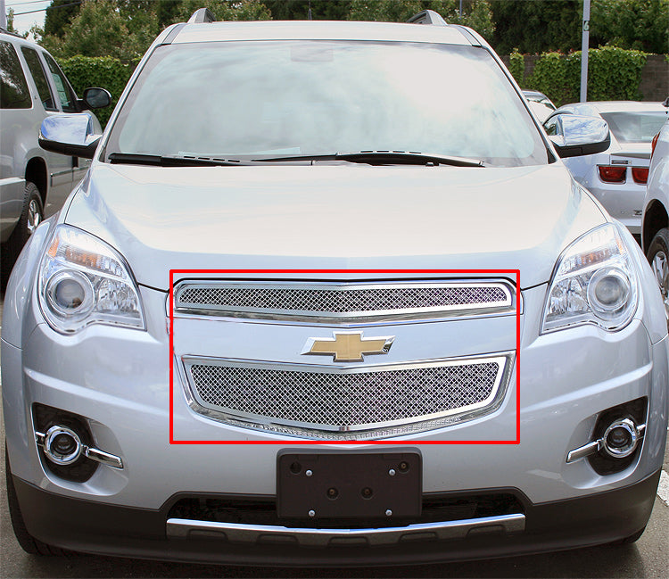 Stainless Steel Main Upper Mesh Grille 2010-2015 Chevy Equinox (2012-2015 Model Need Drilling) GR03GFG38T