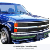 Stainless Steel Main Upper High Density SS Billet Grille Chevy Blazer\Chevy C/K Pickup\Chevy Suburban\Chevy Tahoe GR03HEB11N