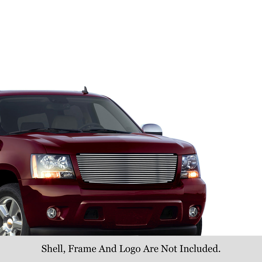 Stainless Steel Main Upper Stainless Steel Billet Grille 2007-2013 Chevy Avalanche /2007-2014 Chevy Suburban /2007-2014 Chevy Tahoe Not For Hybrid GR03HEB28S