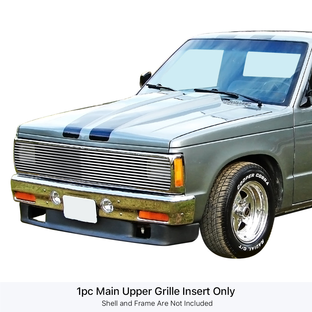 Stainless Steel Main Upper Stainless Steel Billet Grille 1991-1994 Chevy Blazer Phantom Grille/1991-1993 Chevy S-10 Phantom Grille GR03HEB32S