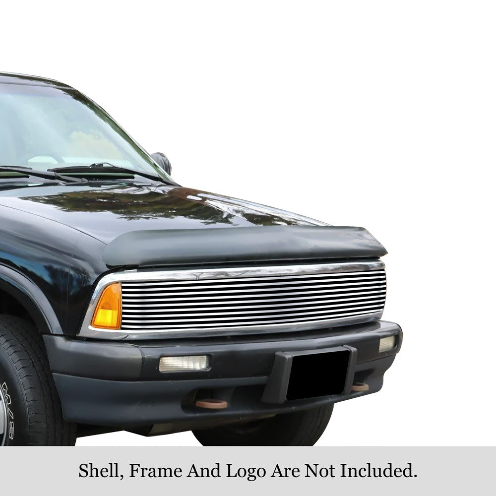 Stainless Steel Main Upper Stainless Steel Billet Grille 1994-1997 Chevy Blazer Phantom Grille With Sealed Beam/1994-1997 Chevy S-10 GR03HEB33S