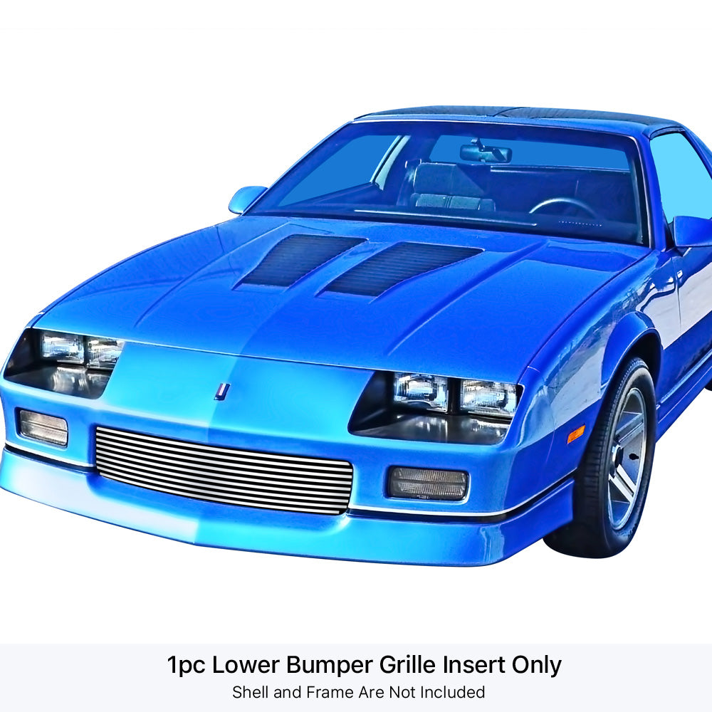 Stainless Steel Lower Bumper Stainless Steel Billet Grille 1988-1992 Chevy Camaro GR03HEB41S