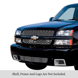 Stainless Steel Lower Bumper Stainless Steel Billet Grille 2003-2006 Chevy Silverado 1500 SS GR03HEC04S