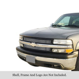 Stainless Steel Main Upper Stainless Steel Billet Grille 2001-2002 Chevy Silverado 2500 Install Behind Opening/2001-2002 Chevy Silverado 3500 Install Behind Opening GR03HEC26S