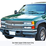 Stainless Steel Main Upper Stainless Steel Billet Grille 1994-1999 Chevy Blazer Not For S-10/1994-1999 Chevy C/K Pickup Not For C2500 Single Light/1994-1999 Chevy Suburban /1995-1999 Chevy Tahoe GR03HEJ11S