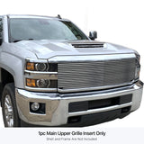 Stainless Steel Main Upper Stainless Steel Billet Grille 2015-2019 Chevy Silverado 2500 HD /2015-2019 Chevy Silverado 3500 HD GR03HFC33S